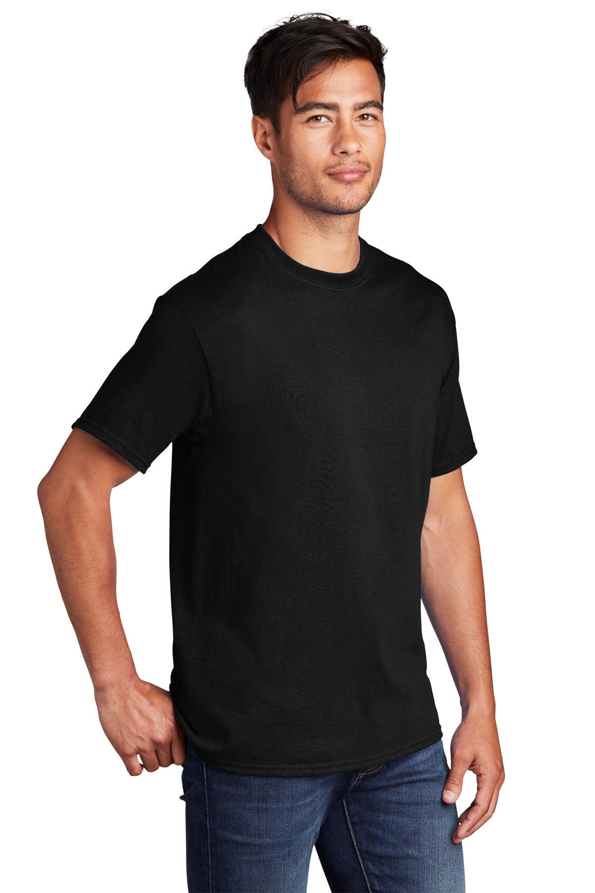 JetBlack Port & Company Core Cotton DTG Tee PC54DTG