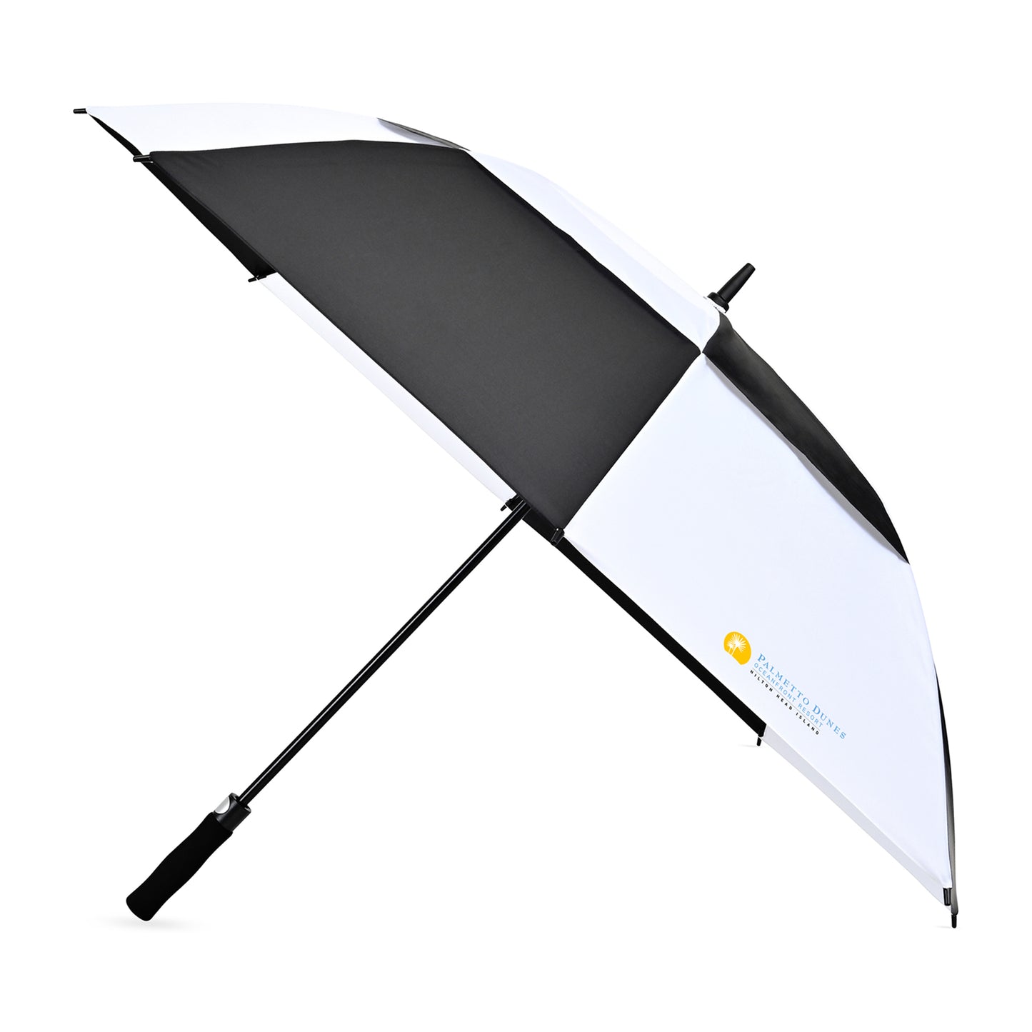 Elements 60" Recycled Auto Open Double Canopy Golf Umbrella