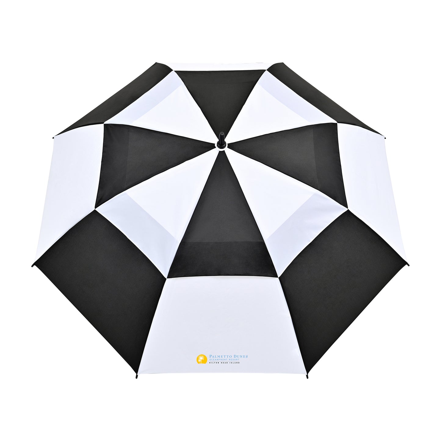 Elements 60" Recycled Auto Open Double Canopy Golf Umbrella