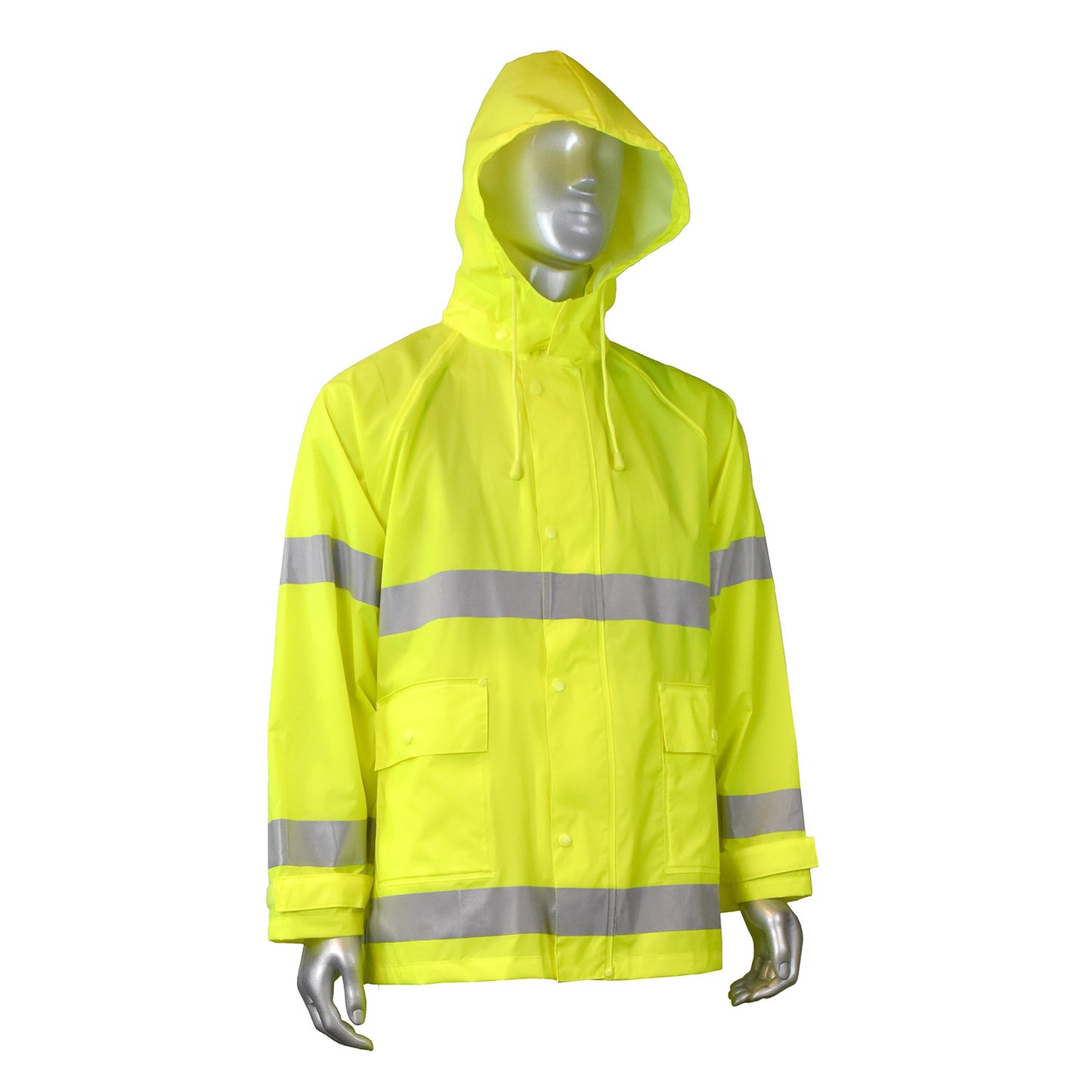 RW25 High Visibility Rainwear Jacket - Hi-Vis Green - Size 2X