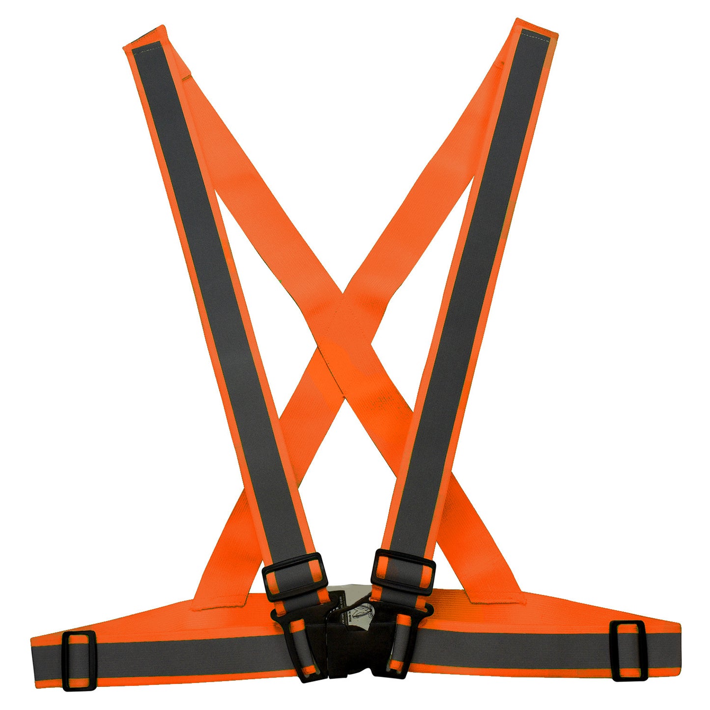 SA0201X High Visibility Breakaway X-Back Safety Harness -Green - Universal