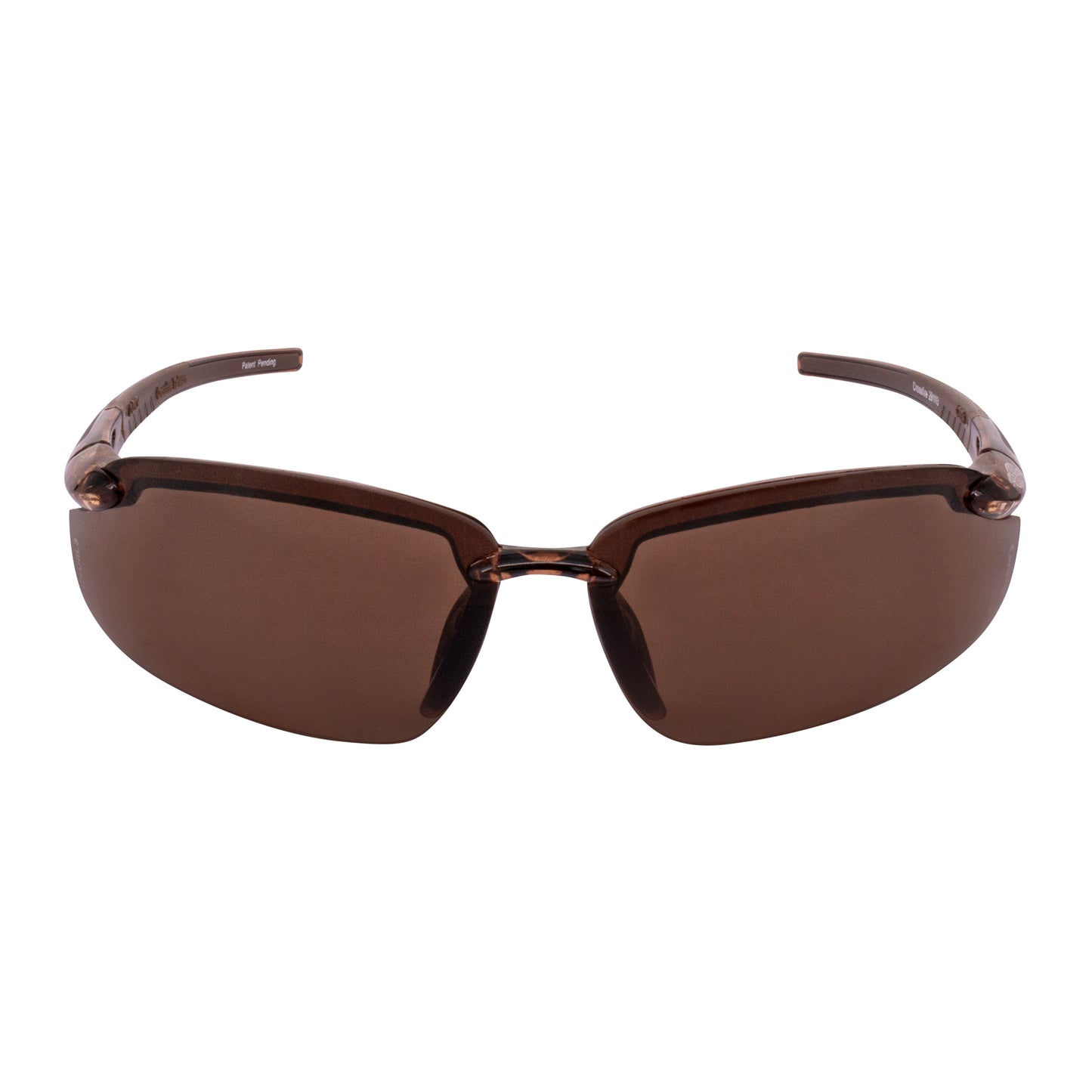 ES5 Premium Safety Eyewear - Crystal Brown Frame - Polarized Brown Lens