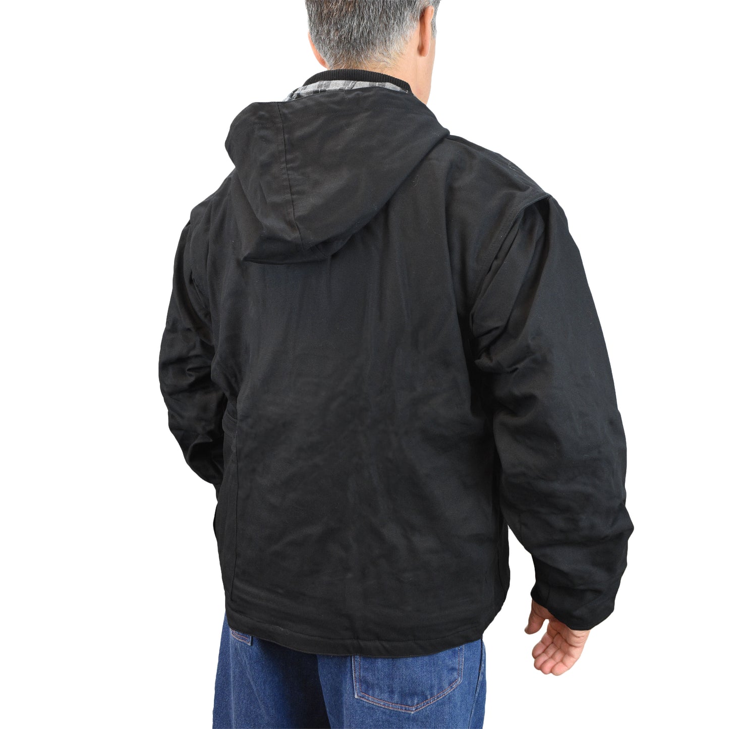 DCHJ076ABB Men's Heated Heavy Duty Work Coat without Battery - Black - Size 2X