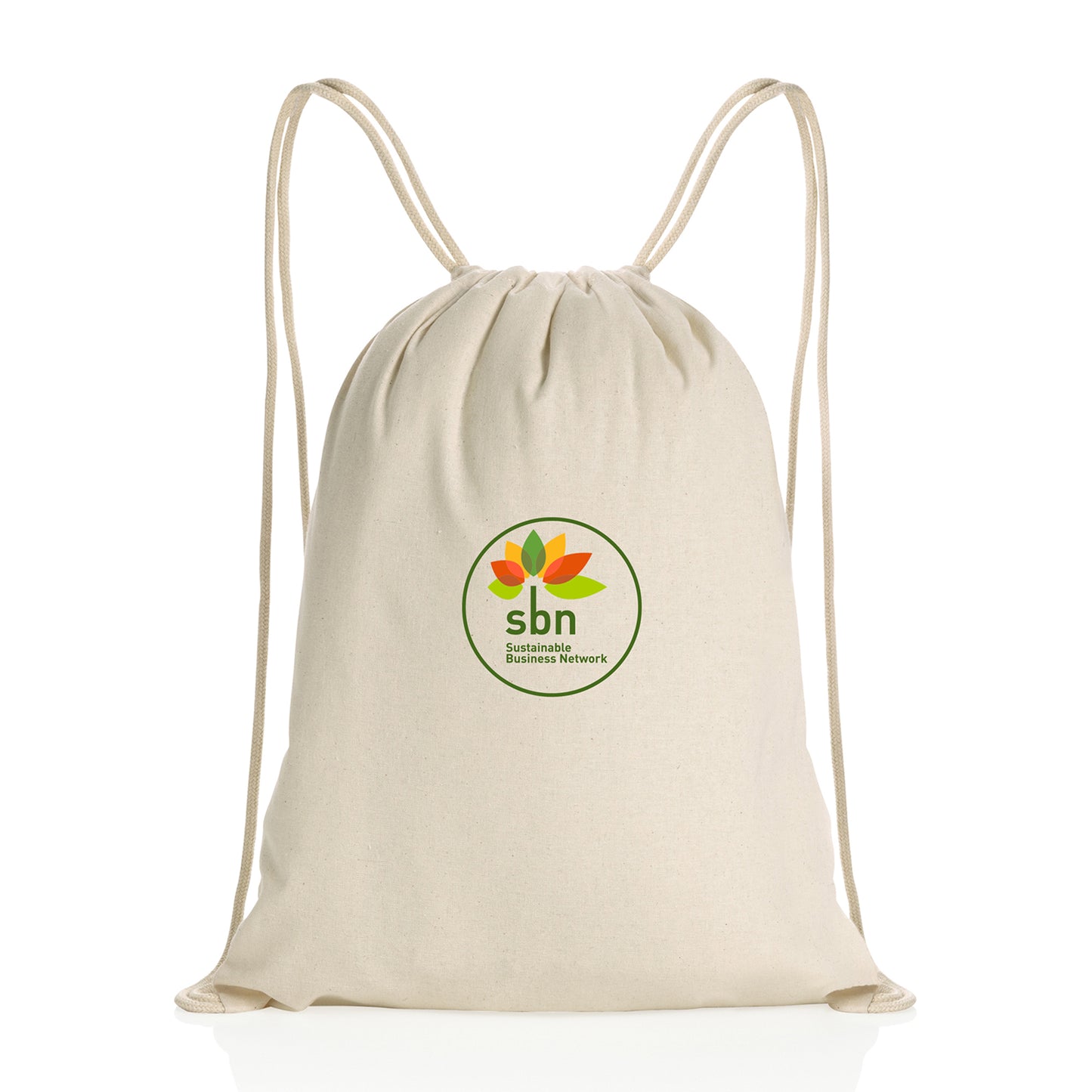 Impact AWARE™ Recycled Cotton Drawstring Backpack 145g
