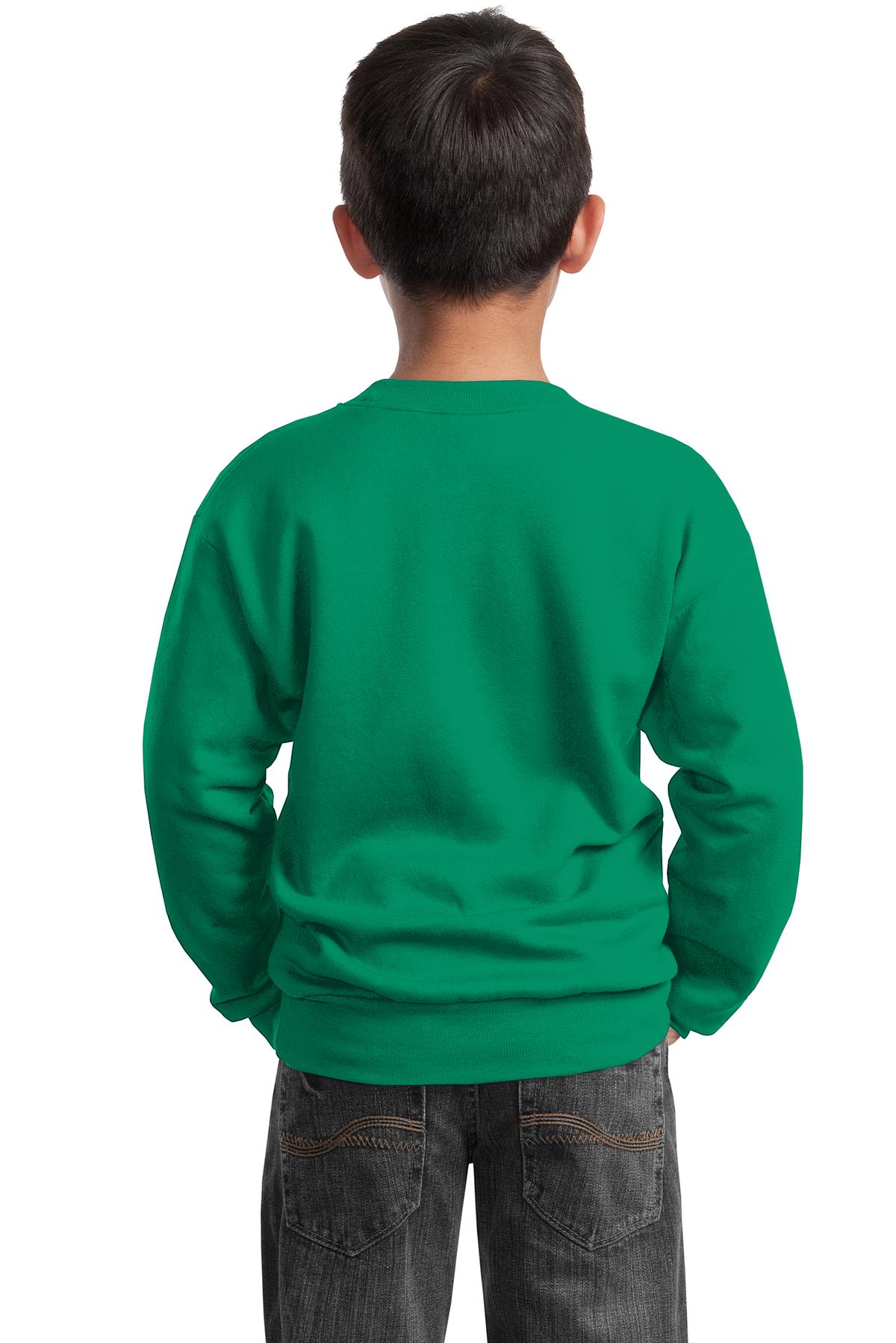 Kelly Port & Company Youth Core Fleece Crewneck Sweatshirt. PC90Y