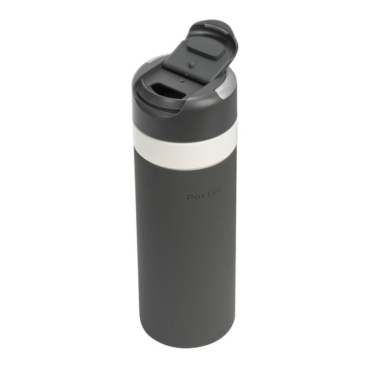 Charcoal W&P Drink Through Insulated Ceramic Bottle -20 oz