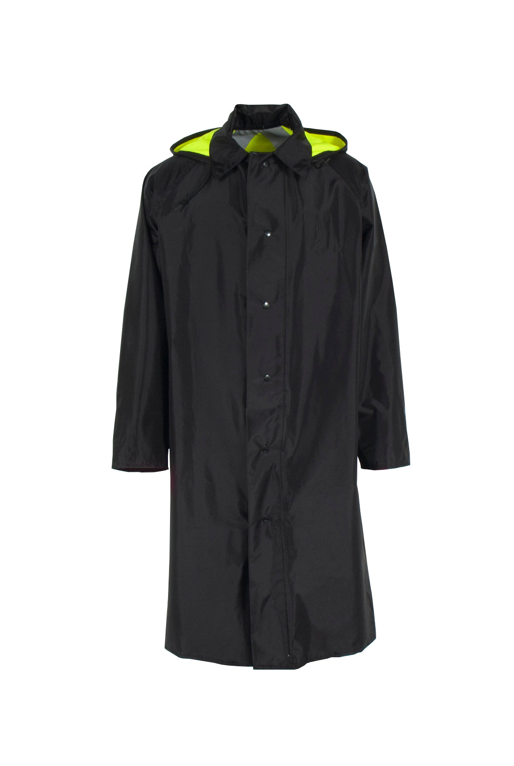 4703RCH3M Safe Officer Series Reversible Raincoat with Reflective Tape - Hi-Vis Lime/Black - Size 2X