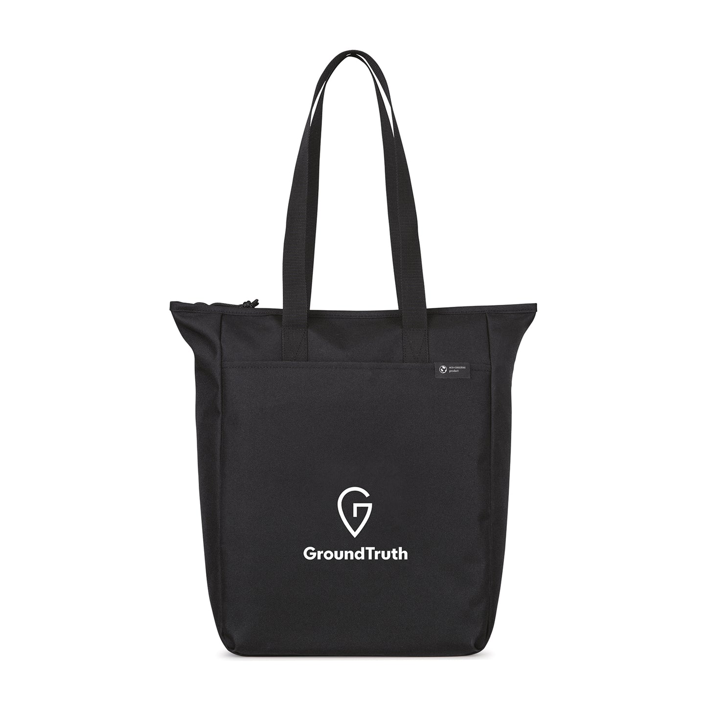 Black Renew AWARE™ rPET Zippered Tote