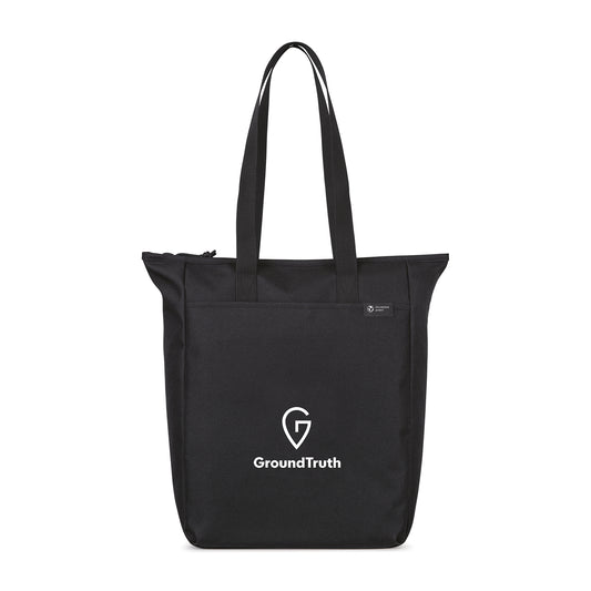 Black Renew AWARE™ rPET Zippered Tote