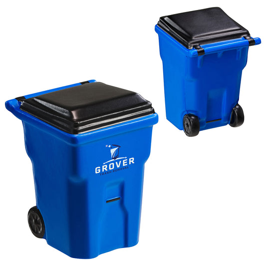 Blue Trash Container Stress Reliever