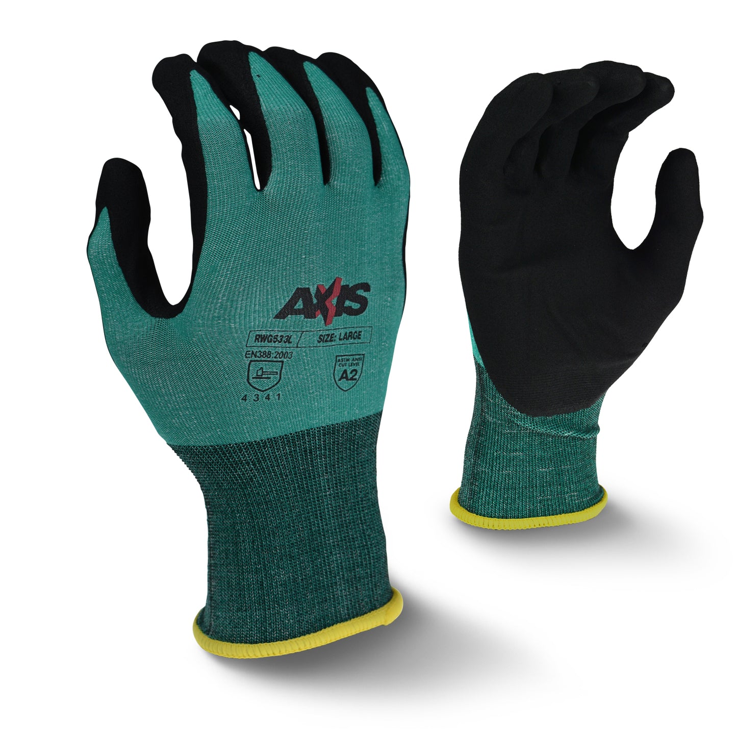 RWG533 AXIS™ Cut Protection Level A2 Foam Nitrile Coated Glove - Size 2X