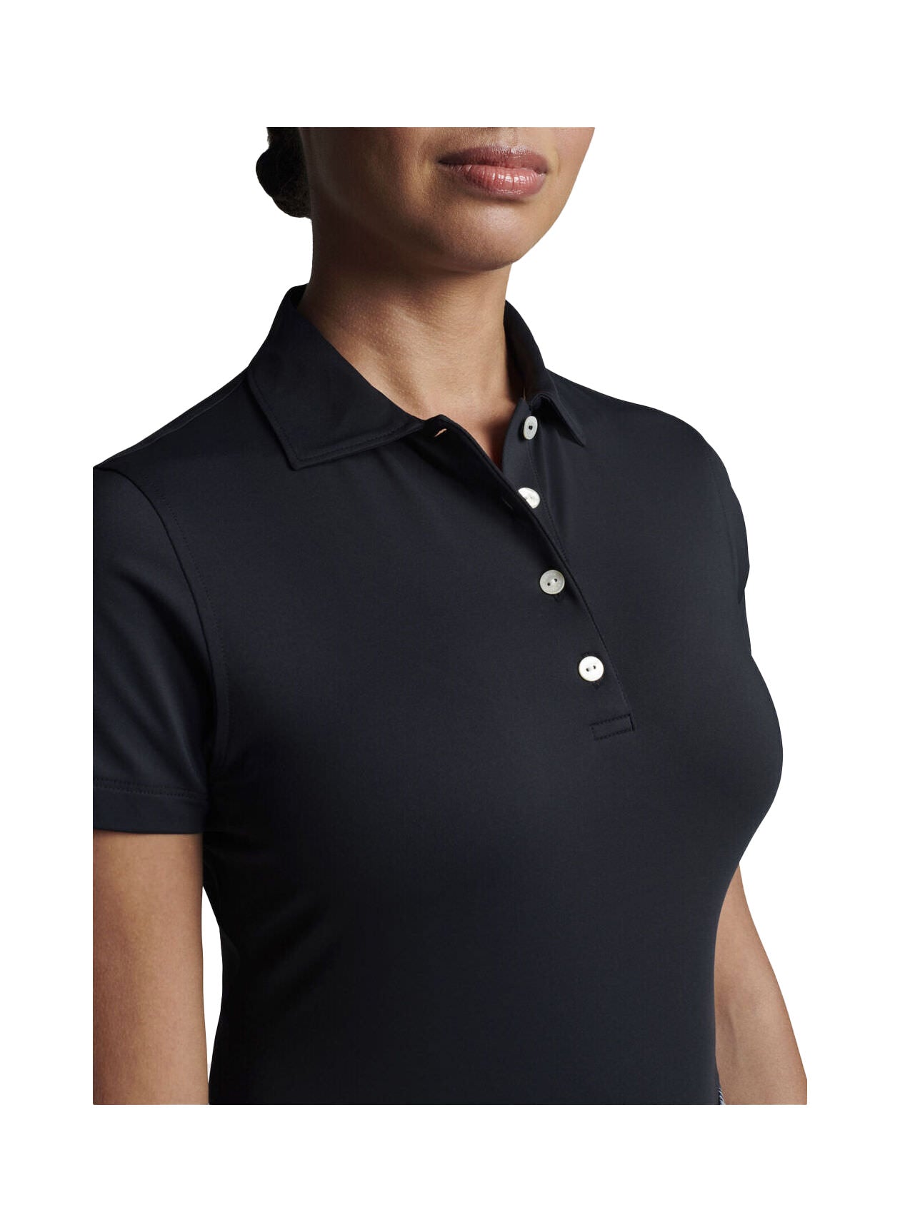 Peter Millar Women's Button Polo - Black - XL
