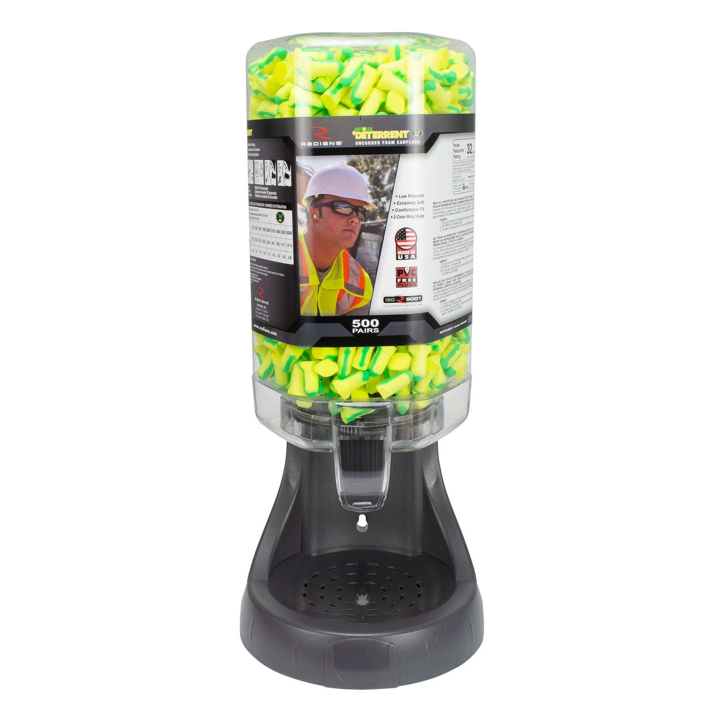 Refillable Dispenser with Deterrent® FP34 Plugs - 500 Pair