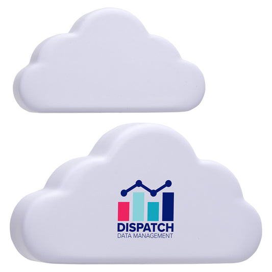 White Flat Cloud Stress Reliever