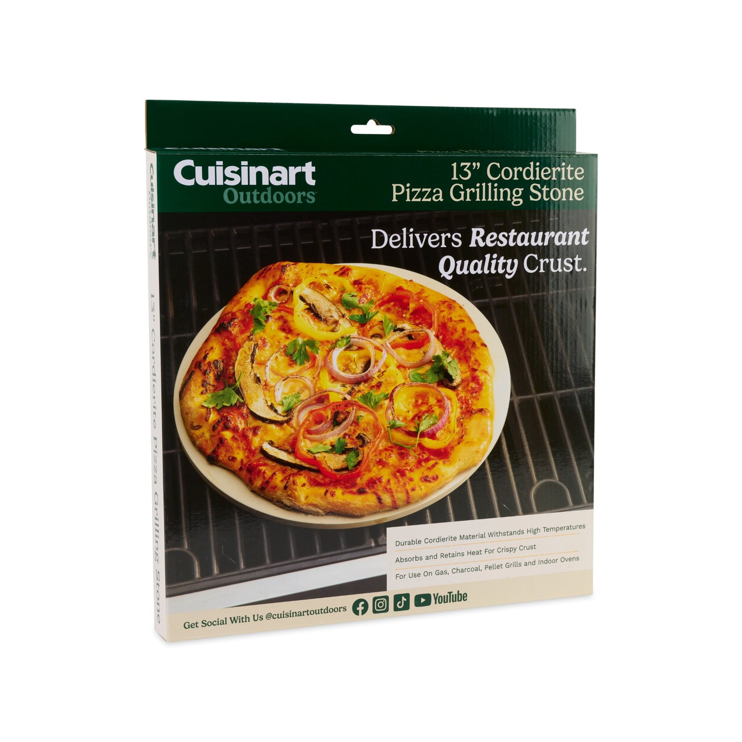 Natural Cuisinart Outdoors™ Pizza Grilling Stone