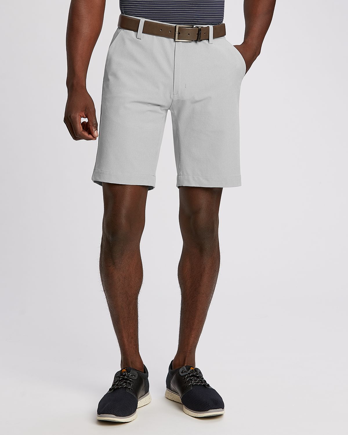 Light Grey Cutter & Buck Bainbridge Sport Technical Mens Every Day Short - 34