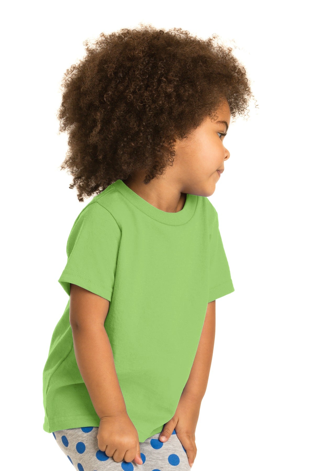 Lime Port & Company Toddler Core Cotton Tee. CAR54T