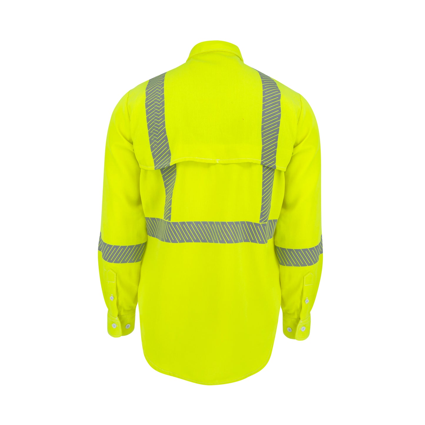 VTS5VSH3 Tecasafe® One 5.7 oz Class 3 Vented FR Shirt - Fluorescent Yellow - Size 2X