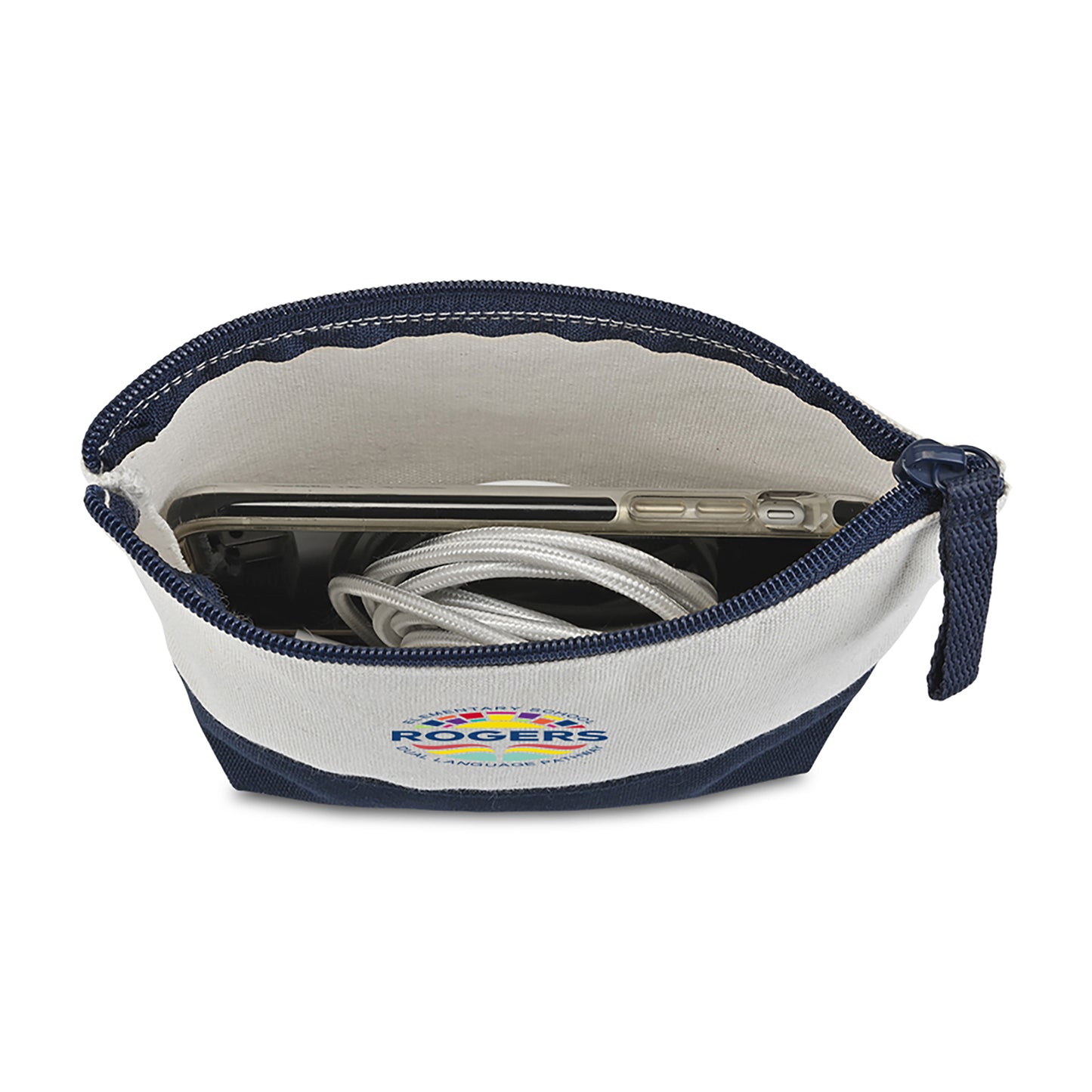 Canvas Zippered Pouch