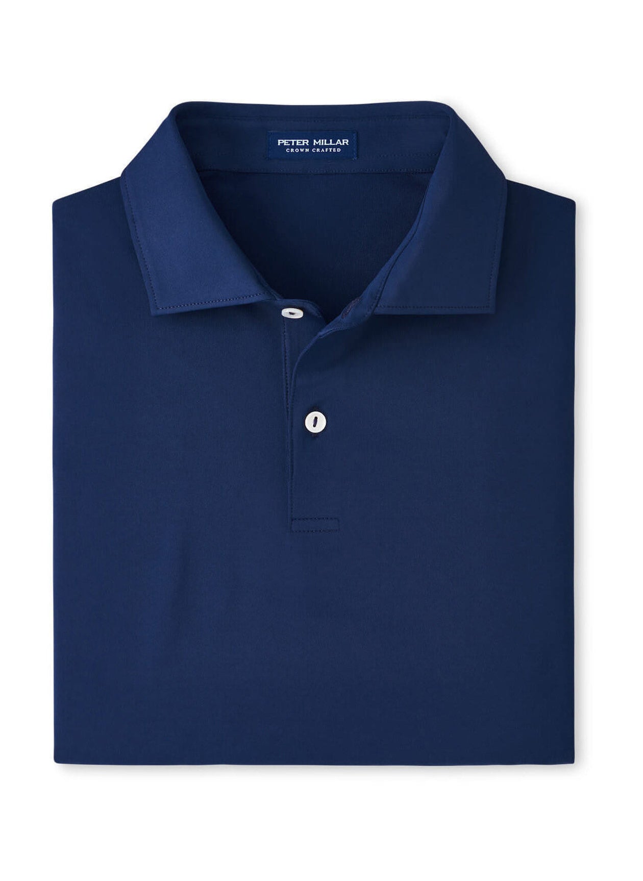 Peter Millar Men's Performance Solid Jersey Polo - White - MD