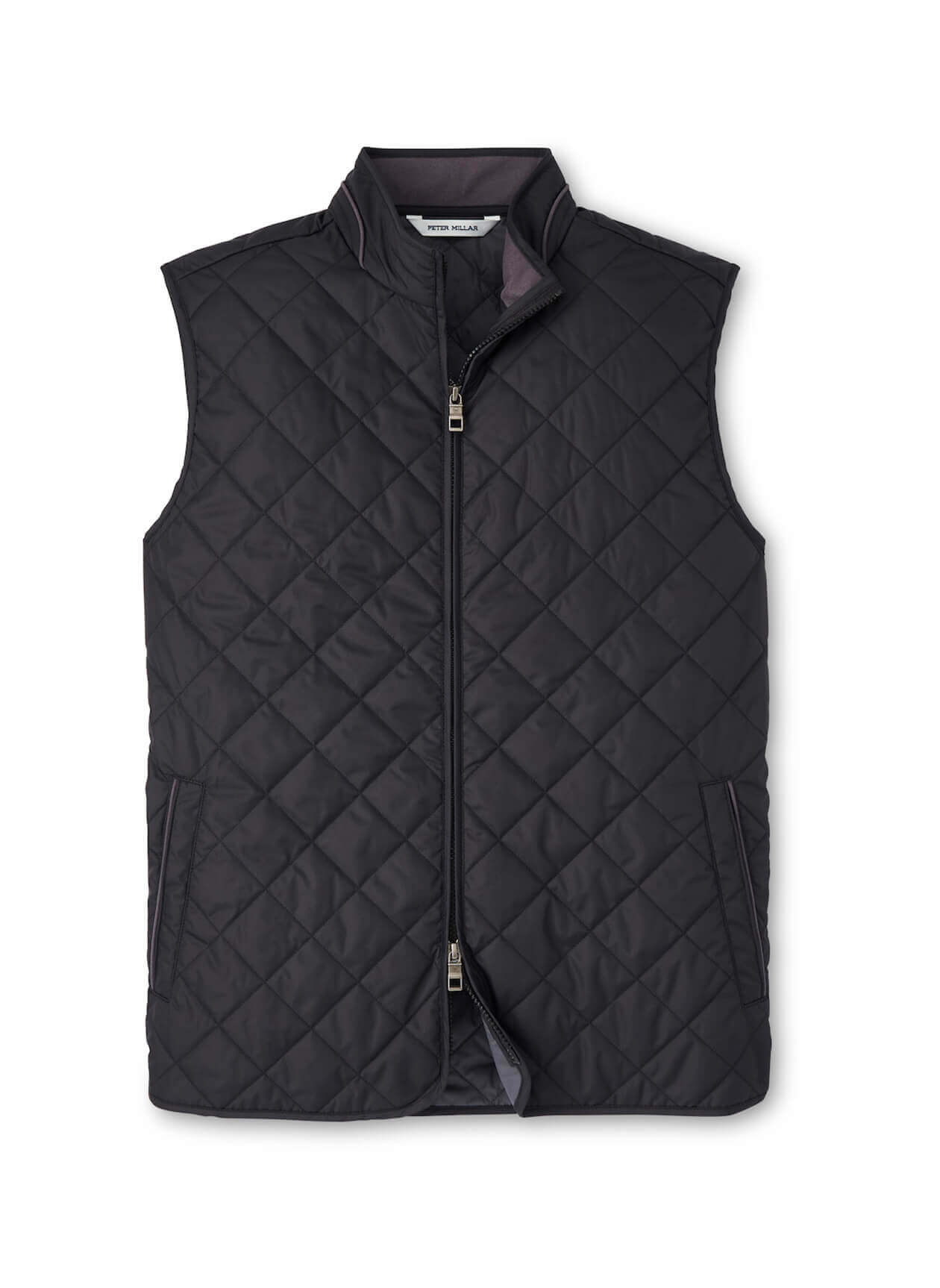 Peter Millar Men's Essex Quilted Vest - Black - SM
