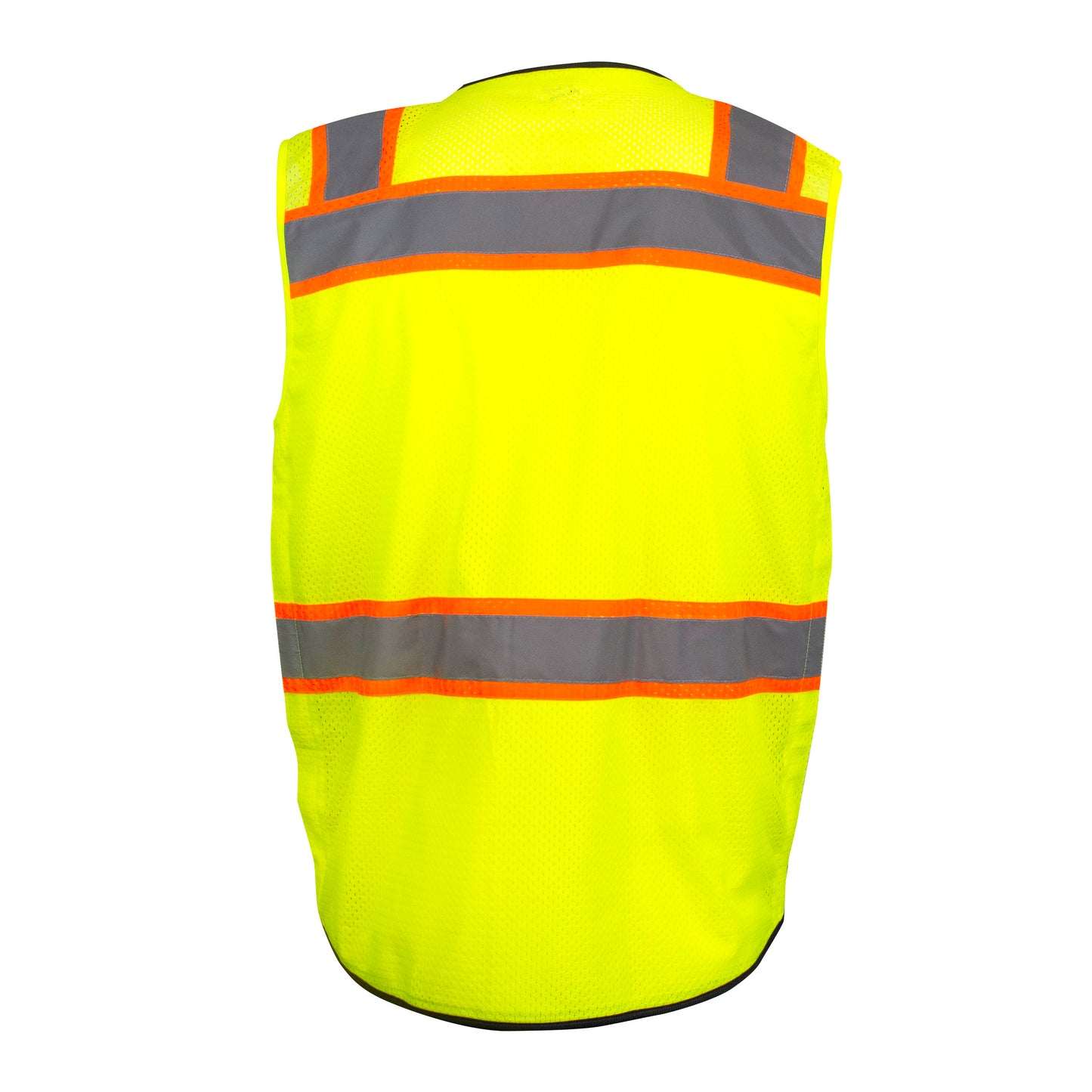 SV51B Two-Toned Color-Blocked Vest - Hi-Vis Green - Size 2X