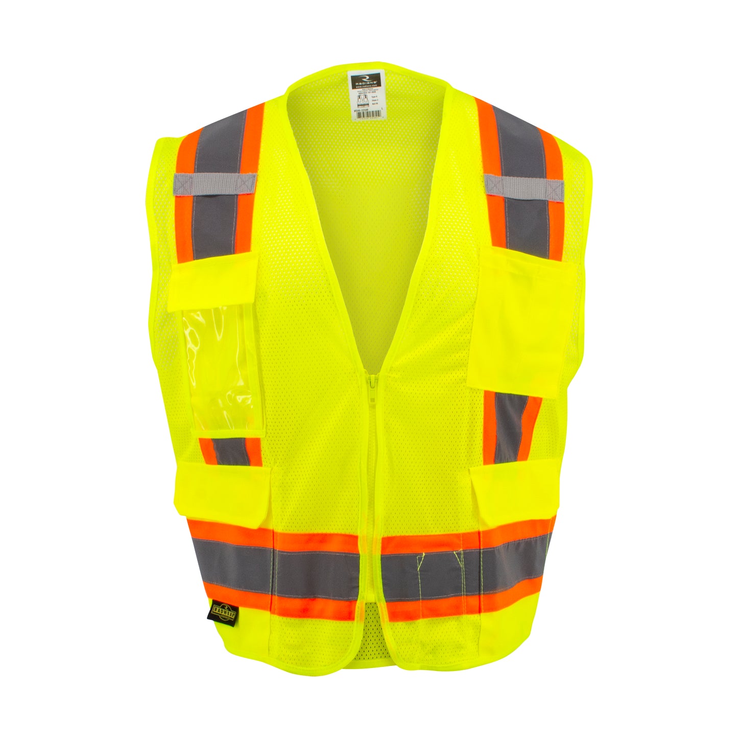 SV6 Two Tone Surveyor Type R Class 2 Mesh Safety Vest - Green - Size 2X