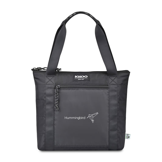 Black Igloo® Packable Puffer 10-Can Cooler Bag