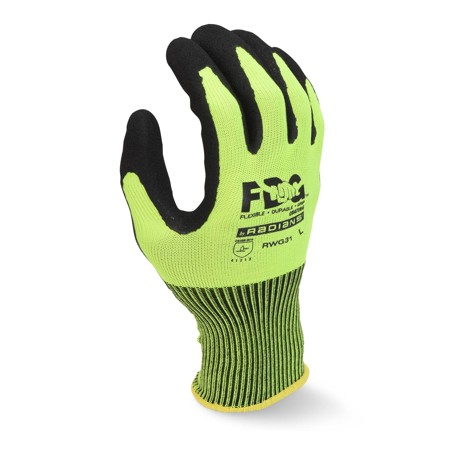 RWG31 FDG Coating High Visibility Work Glove - Size L