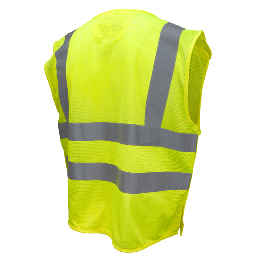 SV45-2 Type R Class 2 Self Extinguishing Mesh Breakaway Vest - Green - Size 2X