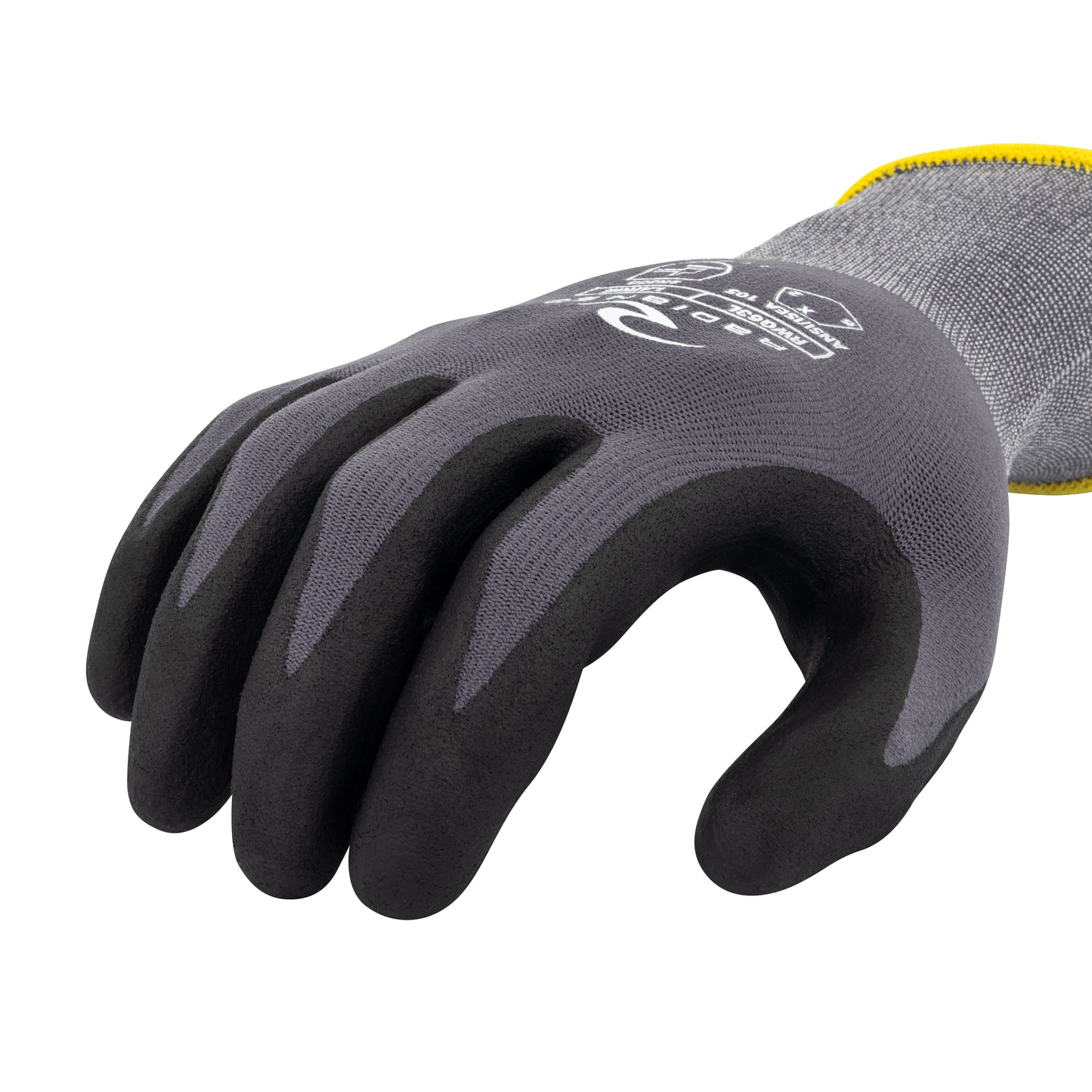 RWG63 Touchscreen Nylon/Spandex Shell with Micro Foam Nitrile Coated Glove - Size L