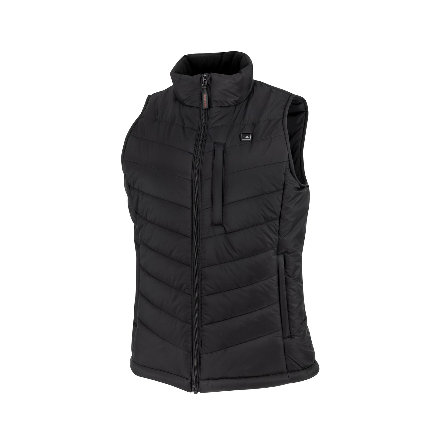 RHG-V201 Women's Heated Puffer Vest Kit with Battery - Black - Size XS