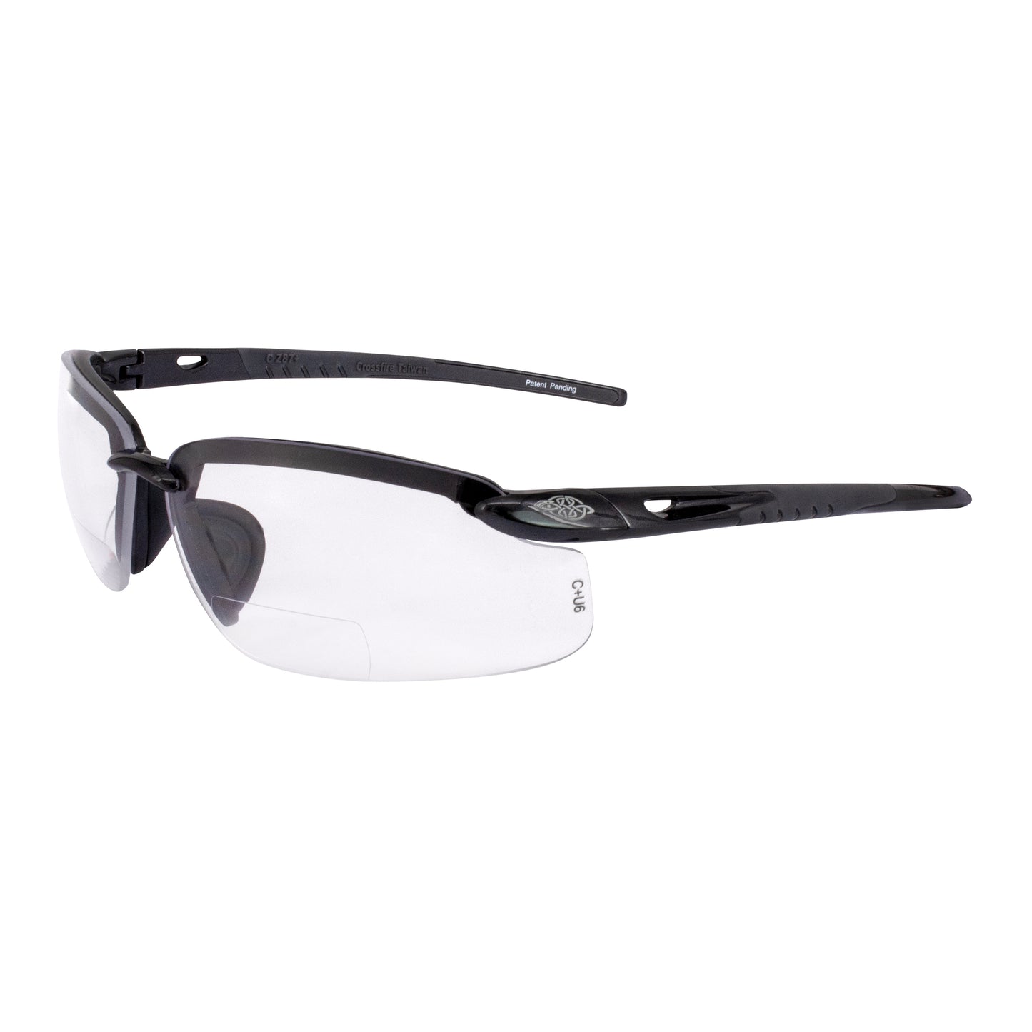 ES5 Bifocal Safety Eyewear - Crystal Brown Frame - HD Brown Lens - 1.5 Diopter