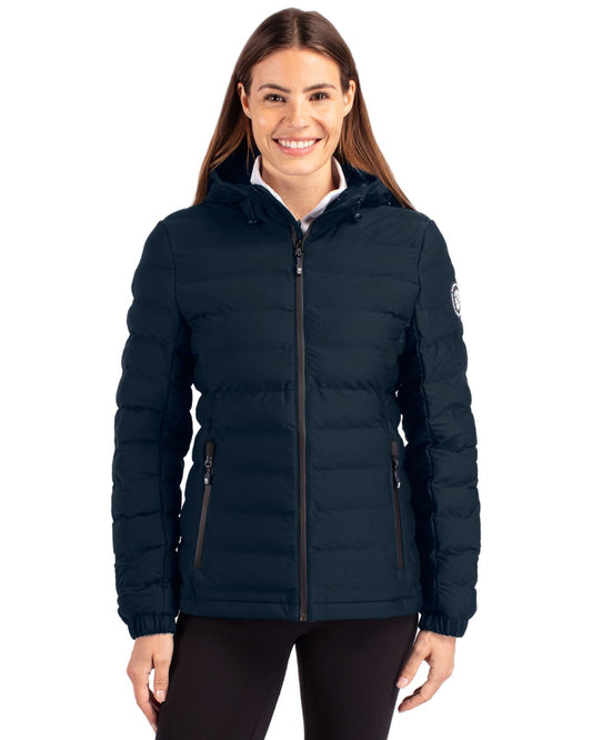 Navy Blue Cutter & Buck Mission Ridge Repreve® Eco Insulated Womens Puffer Jacket - XS
