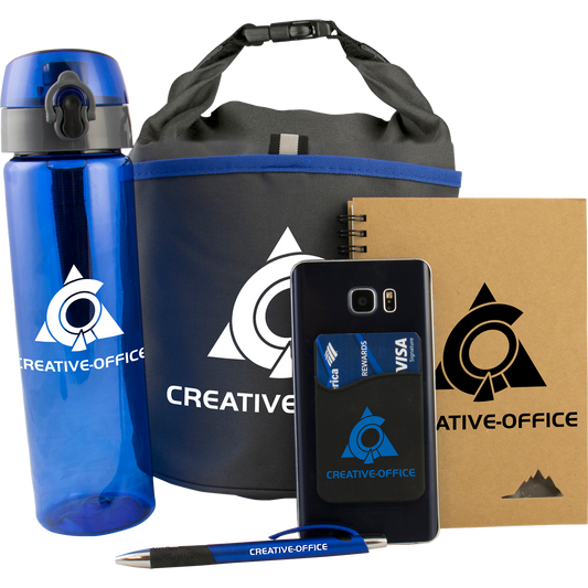 New Hire Welcome Set with Bottle, Notebook & Smartphone Wallet