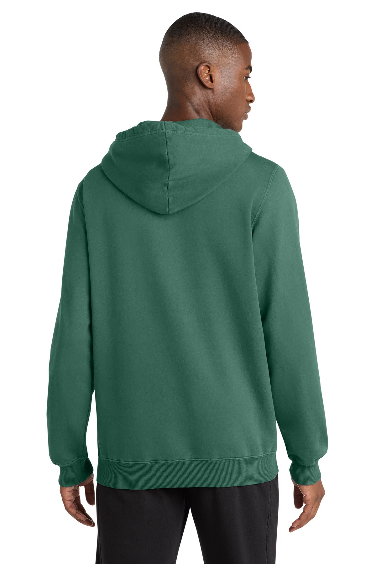 NordicGrn Port & Company Beach Wash Garment-Dyed Pullover Hooded Sweatshirt. PC098H