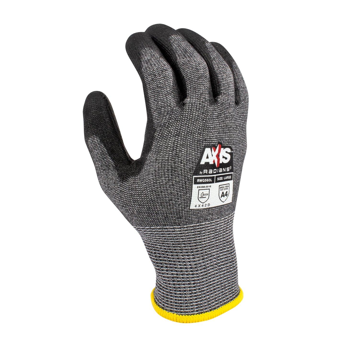 RWG560 AXIS™ Cut Protection Level A4 PU Coated Glove - Size L