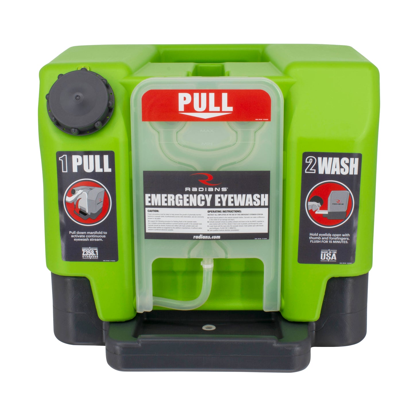 12 Gallon Emergency Eyewash Station - English