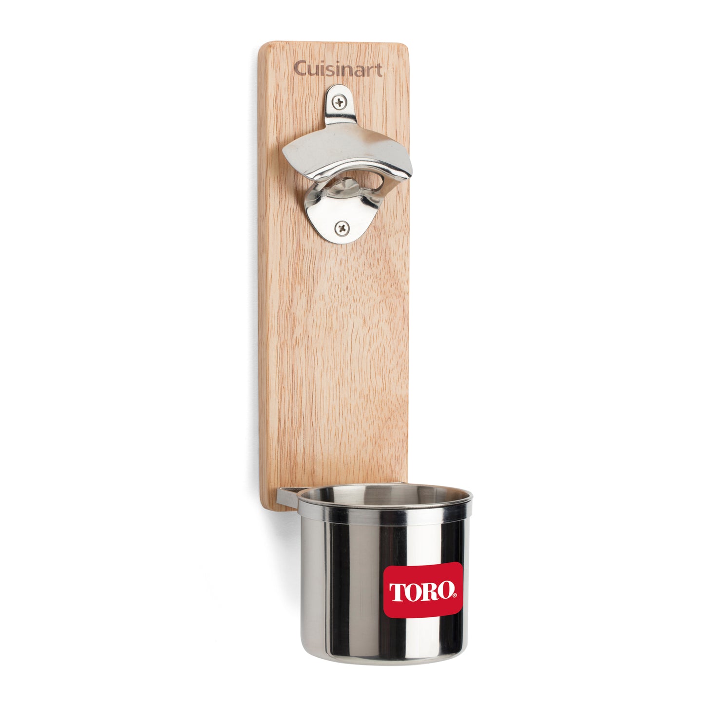 Wood Cuisinart Outdoors® Magnetic Bottle Opener & Cup Holder