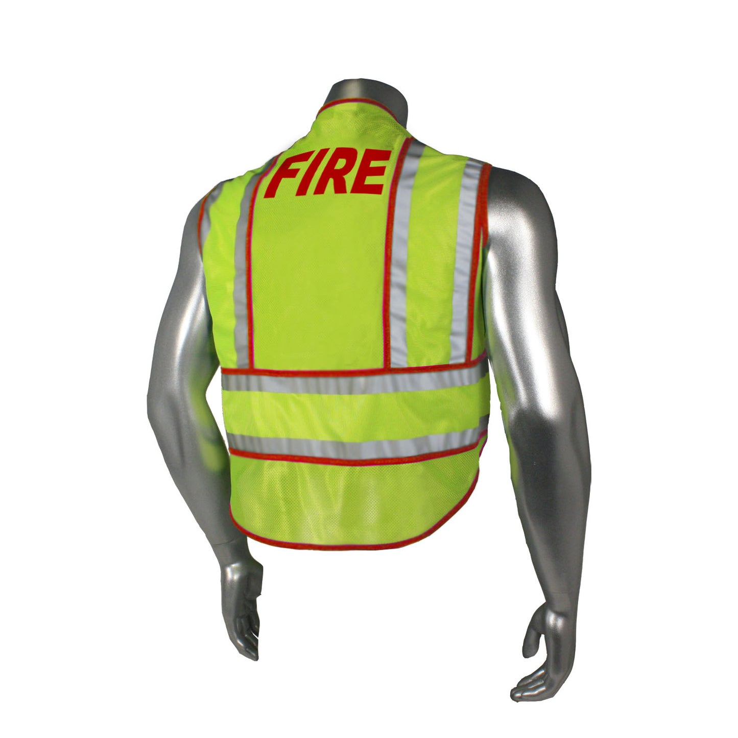 LHV-207-SPT Class 2 Breakaway Vest - Police - Orange Trim - Green - Size 2X-4X