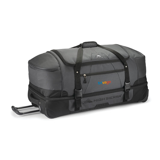 Mercury/Black High Sierra® Fairlead 34" Drop Bottom Wheeled Duffel