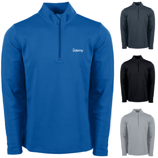 Black Omni Mens Reno 1/4 Zip - S