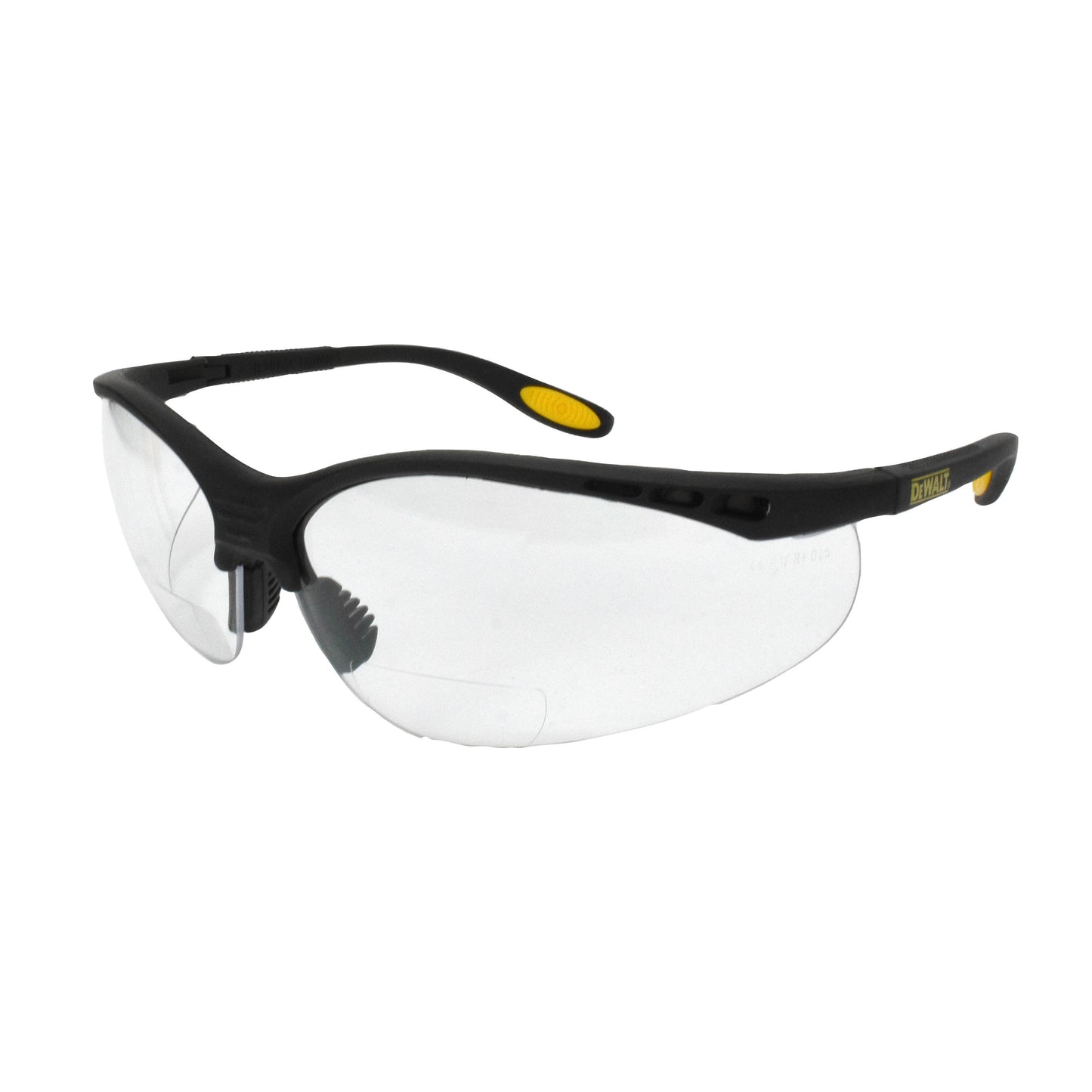 DPG59 Reinforcer RX™ Protective Eyewear - Black Frame - Clear Lens - 3.0 Diopter
