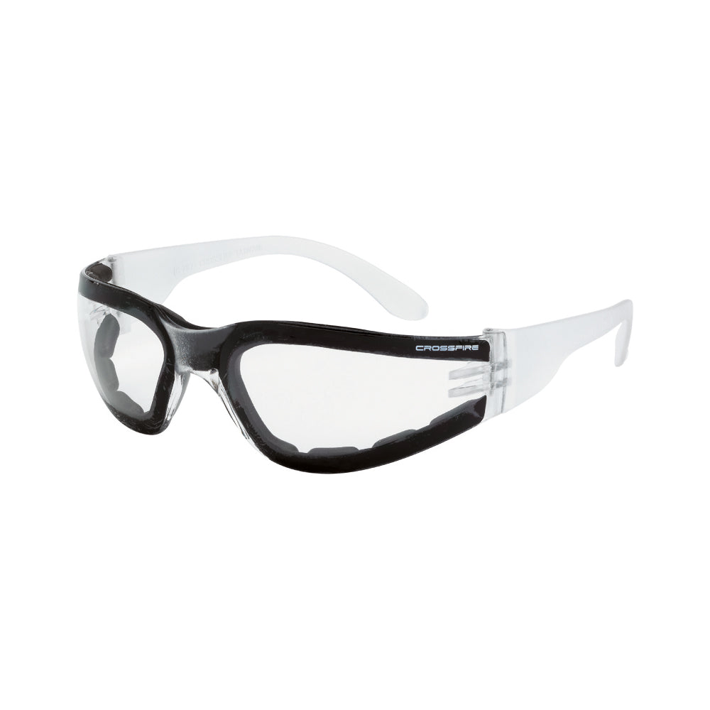 Shield Foam Lined Safety Eyewear - Clear Frame - Clear Anti-Fog Lens