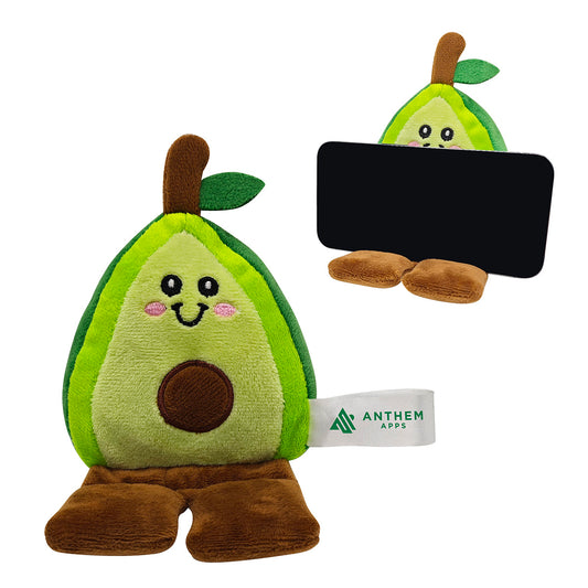 Green Phone Pals™ Weighted Plush Phone Holder - Avocado