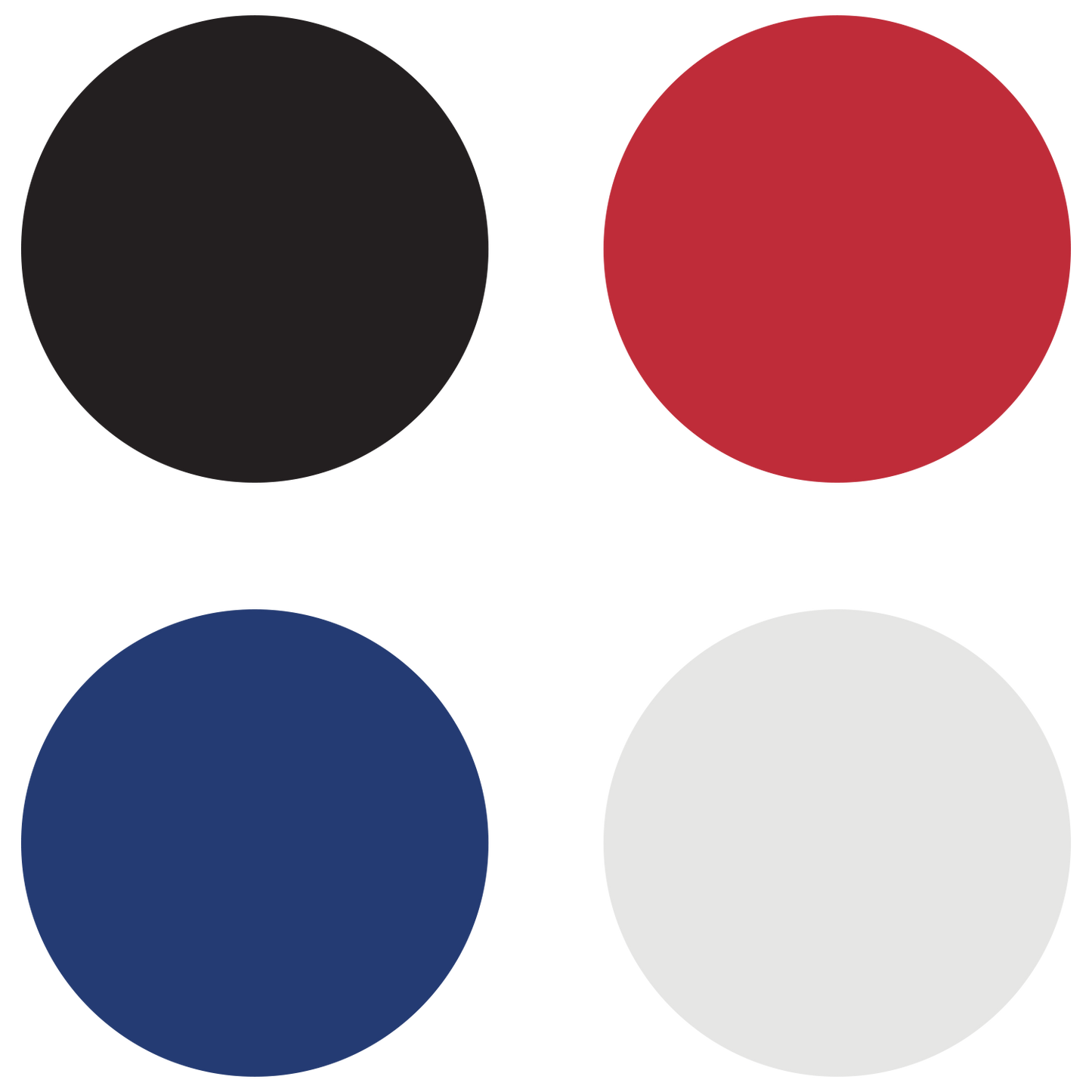 Black Plastic Golf Ball Markers