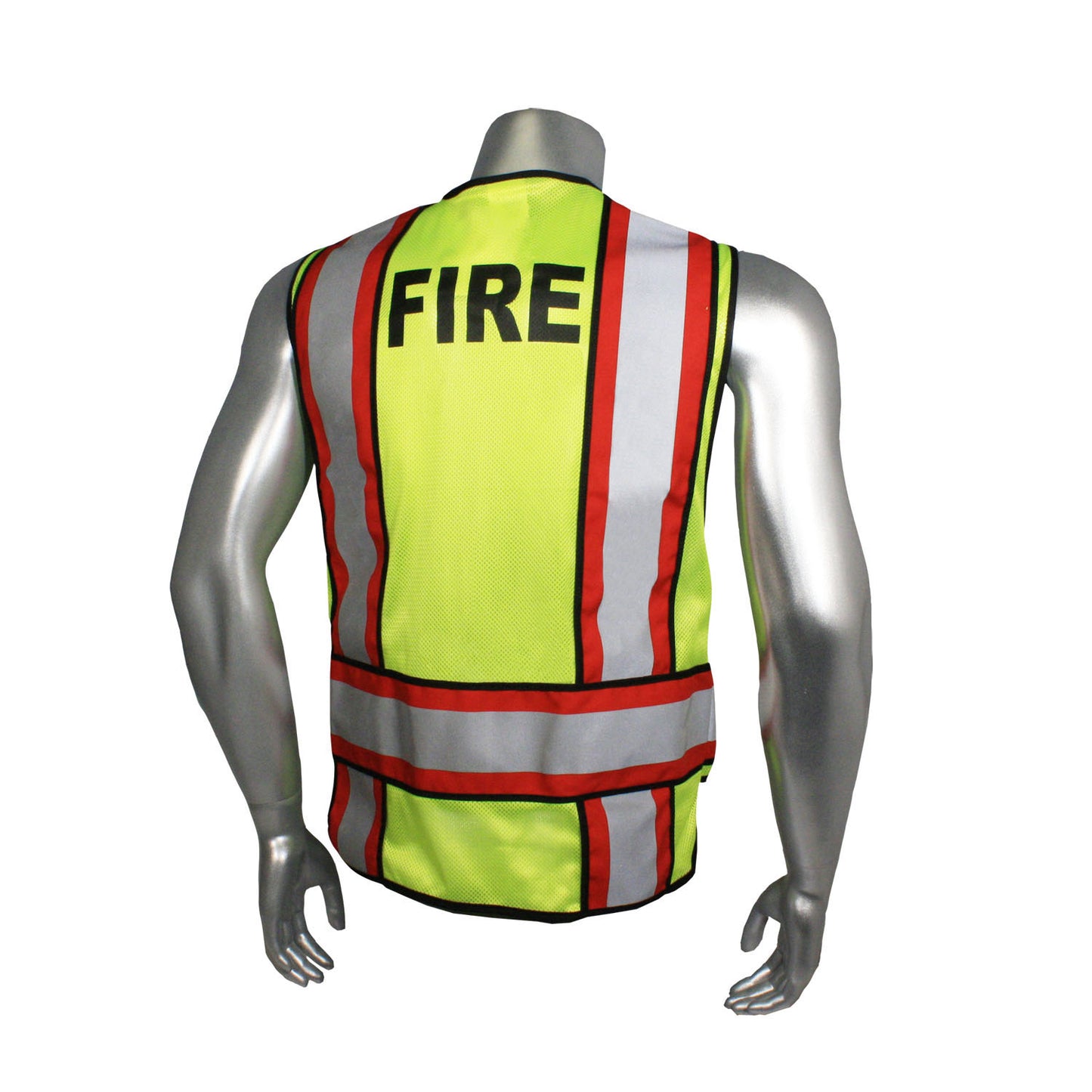 LHV-207-4C Class 2 Breakaway Vest - EMS - Green Trim - Green - Size 2X-4X