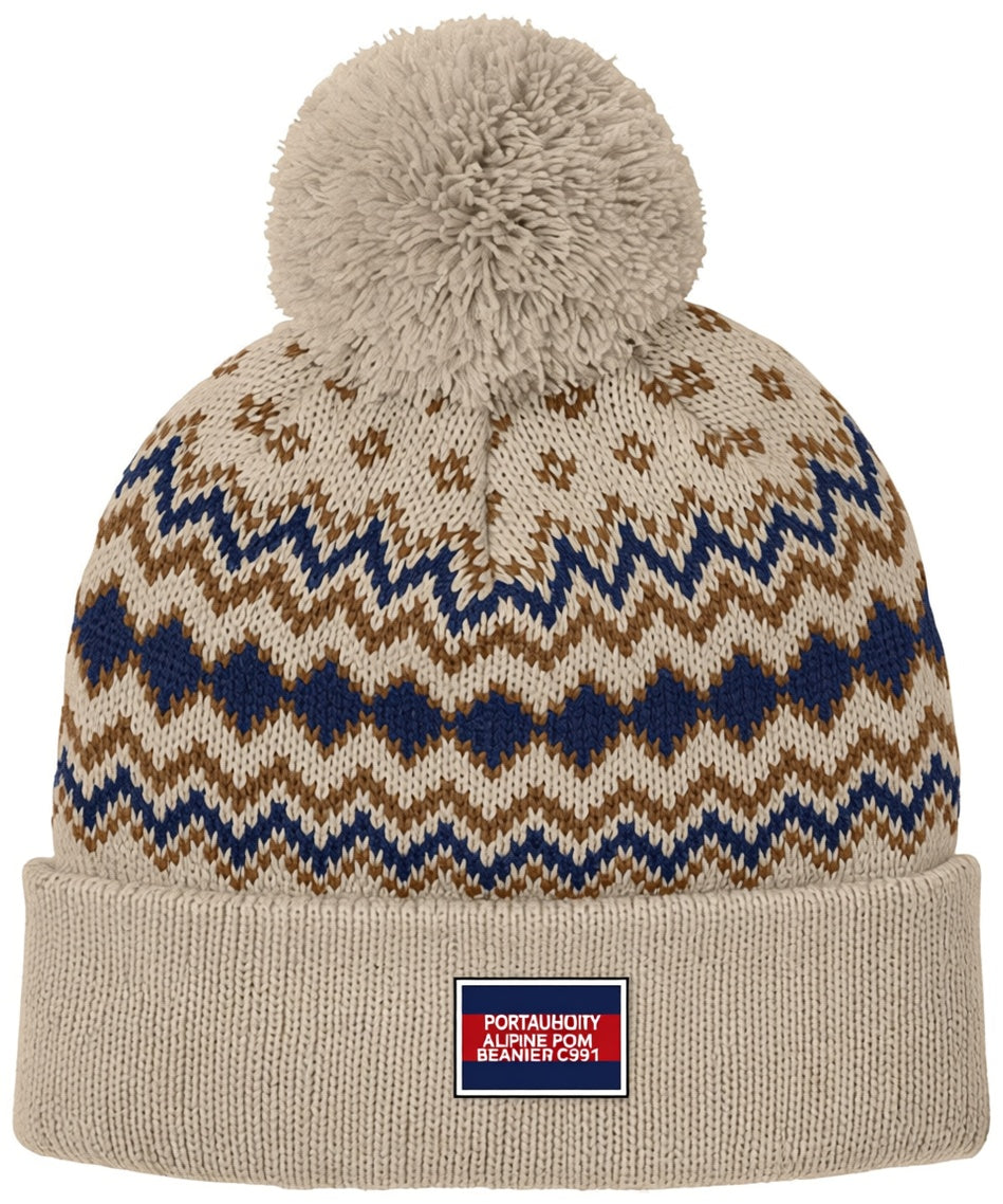 Port Authority Alpine Pom Beanie C991