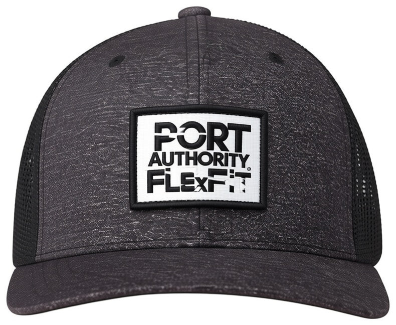 Port Authority Flexfit Melange Mesh Back Trucker Cap C302