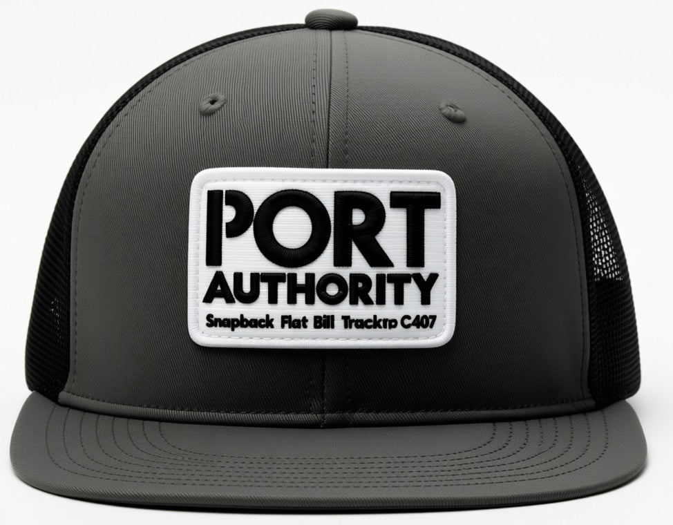 Port Authority Snapback Flat Bill Trucker Cap C407